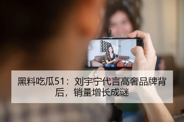黑料吃瓜51：刘宇宁代言高奢品牌背后，销量增长成谜